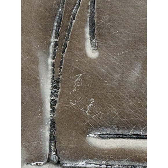 Hoselton Metal Aluminium Small Oval Dish Cast Canadian Bullrush Seagull 727 - Picture 5 of 9